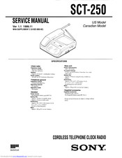 Sony SCT-250 Service Manual