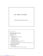 LG LGI-3000W User Manual