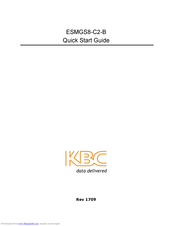KBC ESMGS8-C2-B Quick Start Manual
