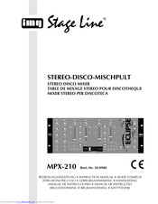 IMG STAGE LINE MPX-210 Instruction Manual