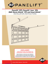 B&D Panelift Insul-Shield Installation Instructions Manual