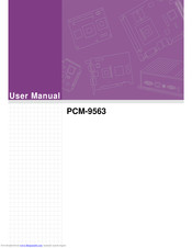 Advantech PCM-9563NF-S1A1E User Manual