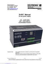 Deutronic D-IPS 1000C Manual