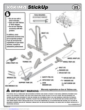 Yakima StickUp Installation Instructions Manual