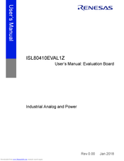 Renesas ISL80410EVAL1Z User Manual