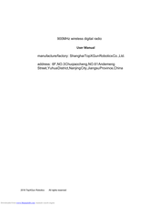 TopXGun 900M Data-Link User Manual