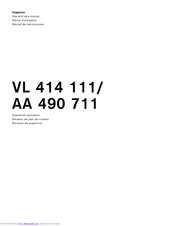 Gaggenau AA 490 711 Use And Care Manual