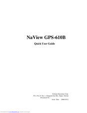 Fortuna Electronic NaView GPS-610B Quick User Manual
