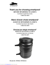 Smartpond PZF850 Manual