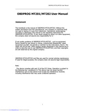OBDPROG MT202 User Manual