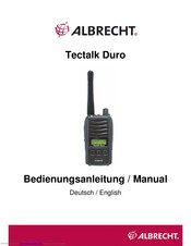 Albrecht Tectalk Duro Manual