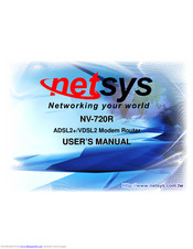 netsys NV-720R User Manual