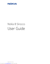 Nokia 8 Sirocco User Manual