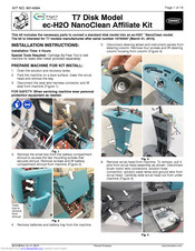 Tennant SpeedGleam 7 Installation Instructions Manual
