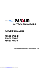 Parsun F50/60 FWL-T Owner's Manual