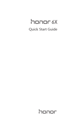 Huawei Honor 6x Quick Start Manual