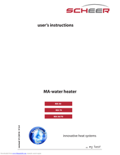 Scheer MA 50 User Instructions