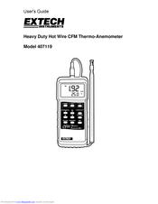 Extech Instruments 407119 User Manual
