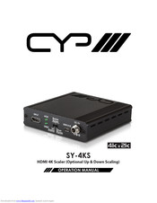 SYP SY-4KS Operation Manual