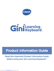 VTech Gini Product Information Manual
