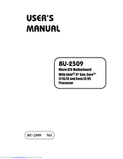Protech Systems BU-2509 User Manual