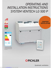 Pichler Ventech LG 150 Operating And Installation Instructions