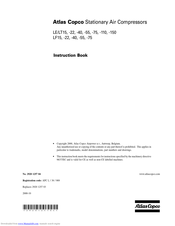 Atlas Copco LF22 Instruction Book