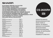 Sharp CS-2635RH Operation Manual