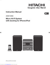 Hitachi AXM1205E Instruction Manual