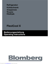 Blomberg FlexiCool X Operating Instructions Manual