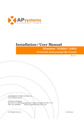 AP systems YC500A-NA-MX Installation & User Manual