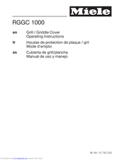 Miele RGGC 1000 Operating Instructions Manual