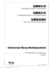 BERG UBN315 Protocol Manual