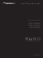 Pioneer Kuro Pdp C509a Manuals Manualslib