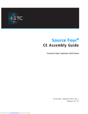 ETC Source Four CE 490 Assembly Manual