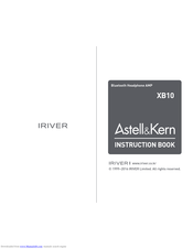 IRiver XB10 Instruction Book