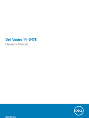 Dell Vostro 14-3478 Owner's Manual