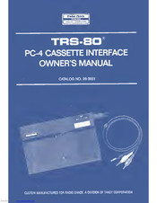 Radio Shack 26-3651 Owner's Manual