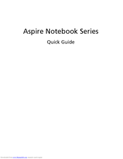 Acer Aspire Notebook Series Quick Manual