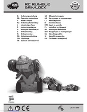 DICKIE TOYS RC RUMBLE GRIMLOCK Operating Instructions Manual
