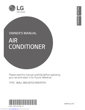 LG TSUC1825NW7 Owner's Manual
