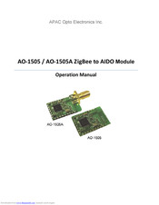 APAC Opto Electronics AO-1505 Operation Manual