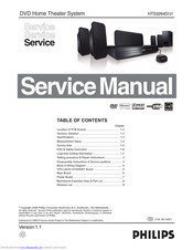 Philips HTS3264D/37 Service Manual