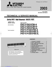 Mitsubishi PKFY-P100VFM-A2 Technical & Service Manual