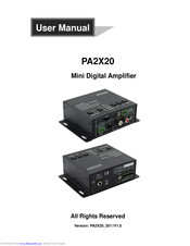 Audio General PA2X20 User Manual