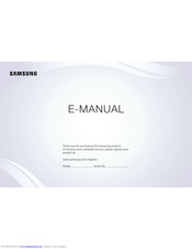 Samsung LT32H390FEV E-Manual