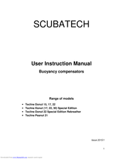Scubatech Tecline Donut 15 User Instruction Manual