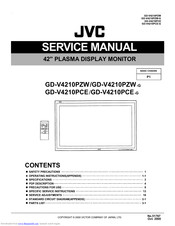 JVC GD-V4210PZW - High Contrast Plasma Display Service Manual