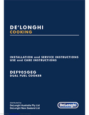 DeLonghi DEF905GEG Owner's Manual