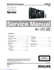 Philips FWM197/12 Service Manual